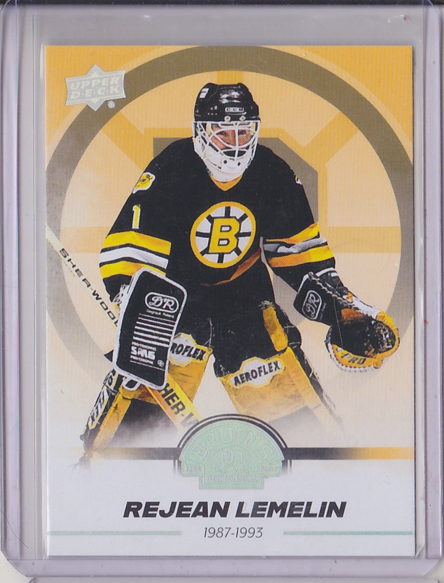 23-24 Upper Deck Rejean Lemelin /100 Century Boston Bruins Centennial 2023