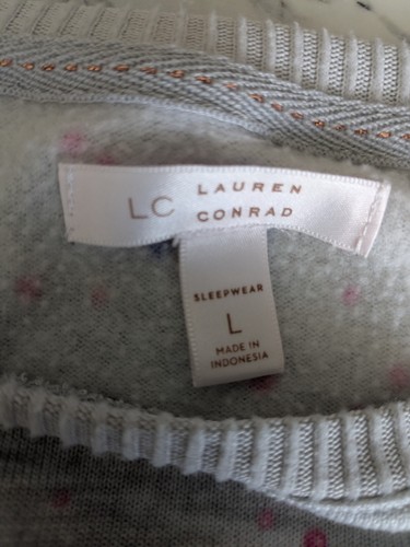 Juego de pijama LC Lauren Conrad para mujer talla grande 2 piezas, acogedor manga larga cálido - Imagen 13 de 18