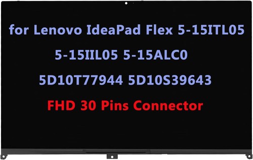 LED LCD Touch Screen for Lenovo IdeaPad Flex 5-15IIL05 5D10S39643 Assembly FHD - Bild 1 von 5