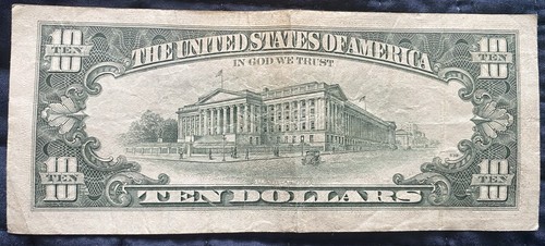 1990 $10 Federal Reserve Note – Off-Center Cut Error – Atlanta F – Collectible!! - Picture 2 of 2