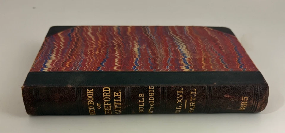 Herd Book of Hereford Cattle Bulls 9477 to 10915 Volume 16 Part 1 1885 - Image 3 of 4