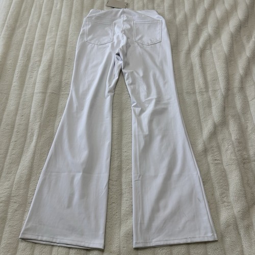 Halara Pants White Pull On Wide Leg Size M - Picture 7 of 7
