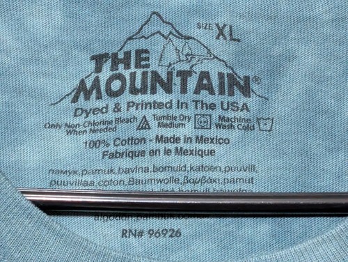 Camiseta The Mountain Para Hombre Verde Tiger Cub Lilly Pad XL Logo Retirado #1134 Nueva Sin Etiquetas - Imagen 4 de 5