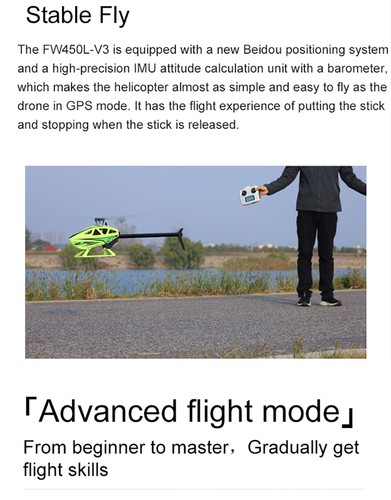 Helicópteros Fly Wing FW450L V3 RC 6 CANALES 3D GPS retorno automático control remoto avión - Imagen 19 de 33
