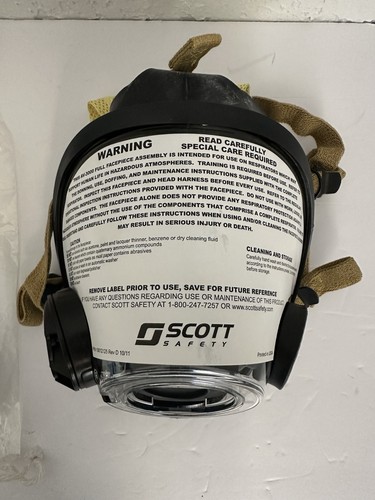 MASCARILLA SCOTT AV-3000 HT CON RED KEVLAR, TAMAÑO GRANDE SCBA AIR PAK - Imagen 4 de 9