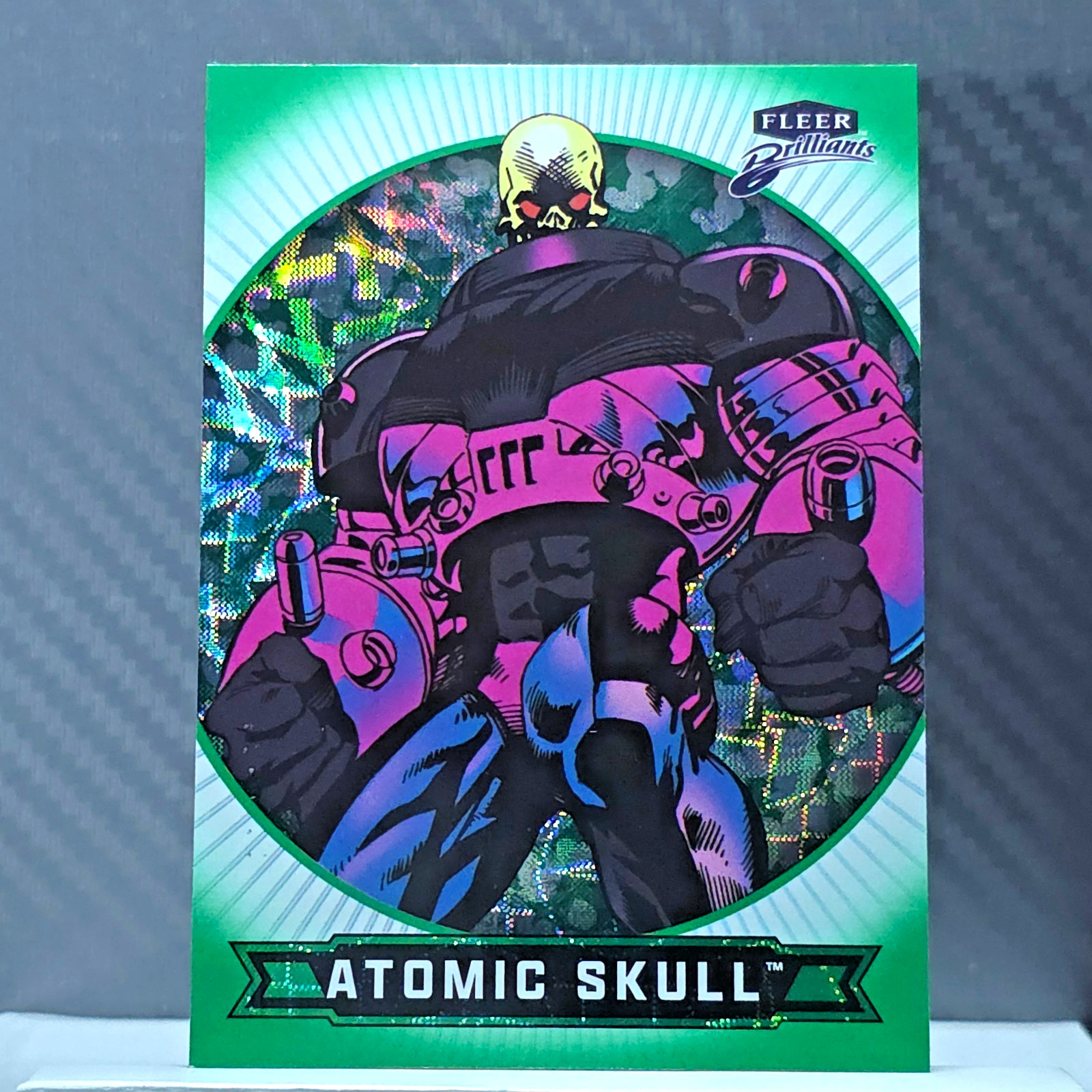 Atomic Skull 2025 Fleer Brilliants Superman GREEN KRYPTONITE SP /499 #55