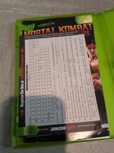Generalüberholte Original Xbox Mortal Kombat Shaolin Monks mit Reg Card! Komplett getestet! - Bild 3 von 7