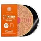 25x DYNAMIC 7 Inch Inner Vinyl Record Sleeves - Premium Quality, Anti-Static