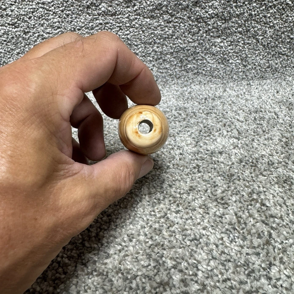 Lote 41 Cuentas Macramé Grandes Esmaltadas Cerámica Retro Años 70 80 Artesanía Boho Hippie Foto 4 de 4