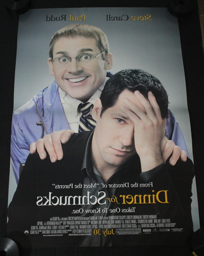 Date Night & Dinner for Schmucks Movie Theater Poster 27x40 Double Sided Lot - Picture 3 of 19