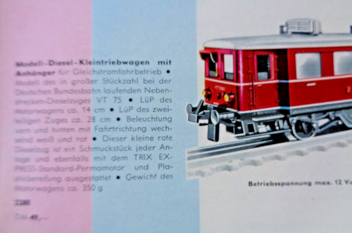 TRIX express 280 2280 58323 VT 75904 Schienenbus 2-teilig rot in OVP - Bild 16 von 18