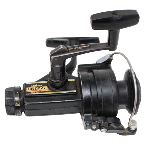 Daiwa RG 1355 Autocast Spincasting Spinning Reel Vintage black