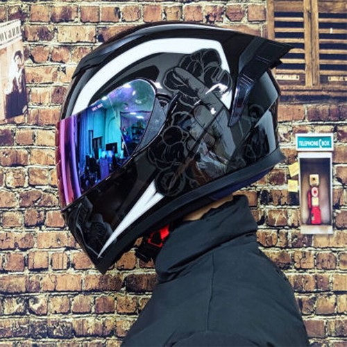 DOT Motorcycle Helmet Capacete Dual Lens Riding On Road Street Full Face Helmets - Picture 41 of 42