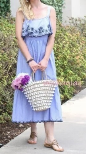 Vestido de patio bordado Kate Spade margarita Precio de venta sugerido por el fabricante $398 talla XS nuevo - Imagen 3 de 7