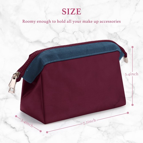 Wild & Bold Makeup Bag Organizer Zipper Pouch Travel Essentials Storage Make - Picture 2 of 6