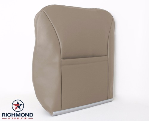 01-02 Ford F150 Lariat SuperCrew -Driver Side LEAN BACK Leather Seat Cover Tan - Imagen 4 de 12