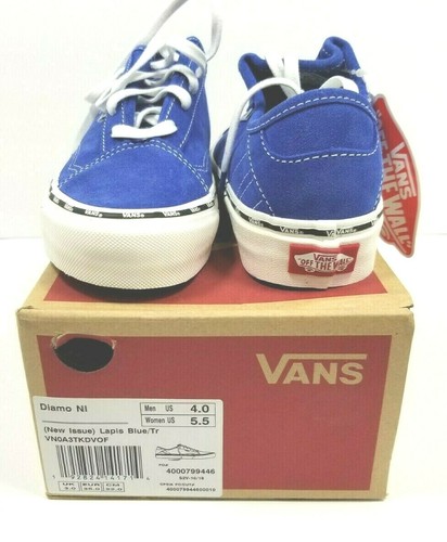 VANS Diamo Ni New Issue Lapis Blue True White Mens Sz 4.0 Womens 5.5 VN0A3TKDVOF - Picture 2 of 4