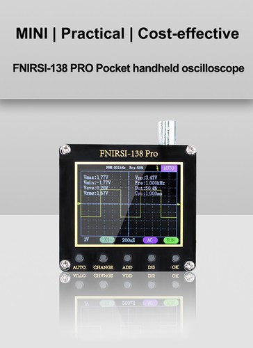 FNIRSI-138 PRO 2.5MS/s 2.4 inch LCD Display Mini Digital Oscilloscope - Picture 3 of 8