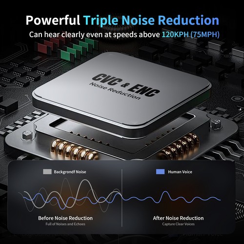 2xM1-S Plus Motorcycle Bluetooth Headset Helmet Intercom 10 Riders Communication - Picture 6 of 15