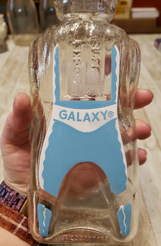 BLUE SPACE NAVIGATOR GALAXY SPACE FOOD SIRUP BOTTLE, COIN BANK 1950’s - Bild 10 von 10