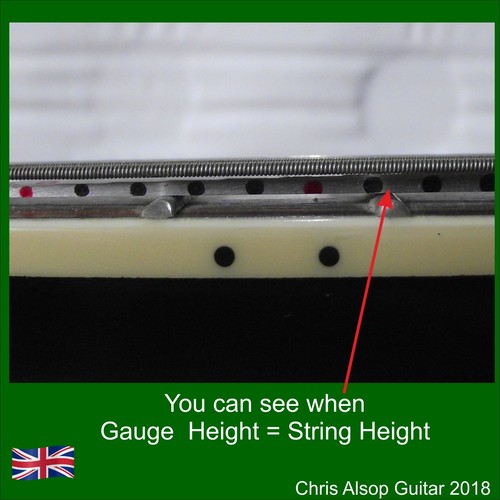 E-Gitarre Saite Action Messgerät 0,9 bis 2,6 mm Durchlicht Methode TA006 - Bild 5 von 7