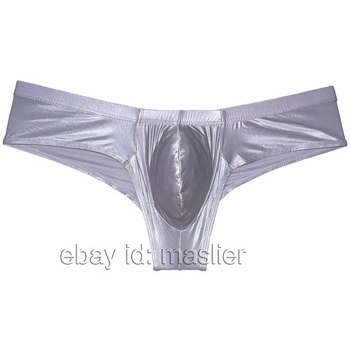 Calzoncillos boxer de seda satén para hombre ropa interior bolsa mejora bikini brasileño lencería - Imagen 9 de 51