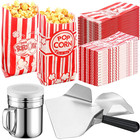 602 Popcorn Machine Supplies Set Sifting Speed Stainless Steel Scoop Salt Shaker