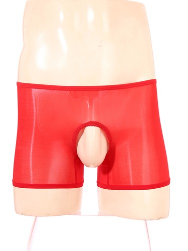 Hombres Calzoncillos Boxer Sissy Ropa Interior Sin Entrepierna Calzoncillos Malla Transparente Bragas Suaves - Imagen 46 de 86