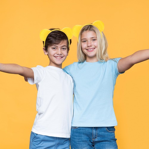 Yellow Bear Ears Headband Cute Bear Hairband Adult Halloween Costume Hair Acc... - Picture 4 of 7