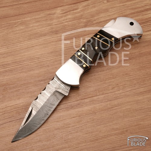 Back Lock Klapp Taschenmesser, Camping Jagdmesser Wid Etui, Halloween Geschenk - Bild 5 von 10