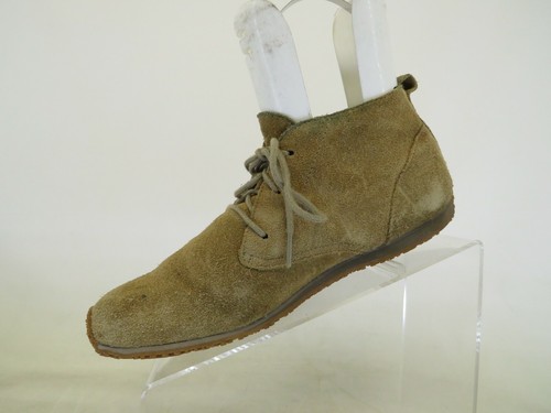 EDDIE BAUER Brown Suede Laces Ankle Fashion Boots Booties Womens Size 9 M - Picture 2 of 11