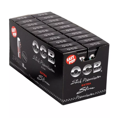 OCB STICK PREMIUM EXTRA DELGADO, 5,7 MM DIÁMETRO, 120 FILTROS POR PAQUETE - Imagen 2 de 3