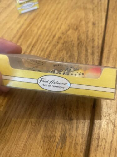 Fred Arbogast Hula Popper 5/8 Oz 750 R9 Leopard ? NOS - Bild 10 von 14