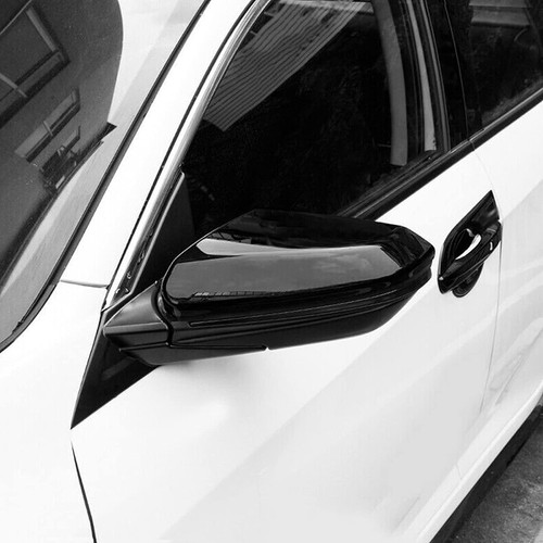Reemplaza la cubierta de tapa de espejo lateral negra brillante para HONDA CIVIC 2016-2021 2017 2018 - Imagen 8 de 15