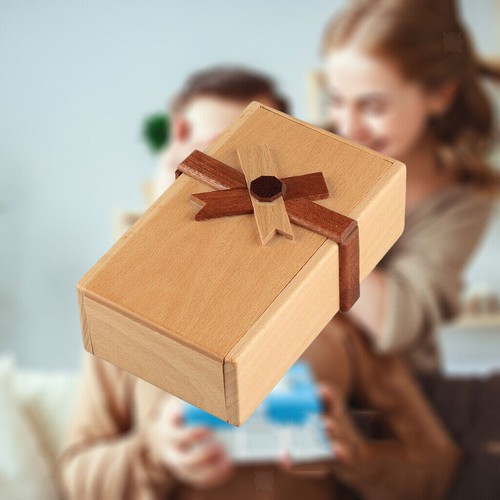 NEW Wooden with Hidden Compartments Brain Teaser Jewelery Money Box - Picture 4 of 5