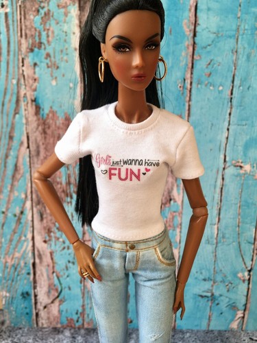 Bouutique Vital bedrucktes T-Shirt "Fun" Design für NuFace/FR Puppe - Bild 3 von 11