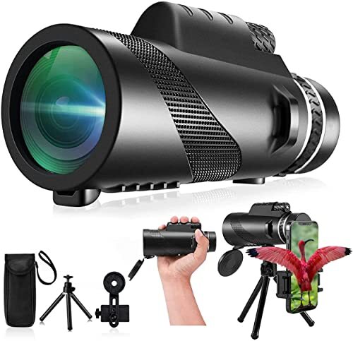 80X100 2023 Telescopio monoculare monocolo ad alta potenza con adattamento smartphone... 80X100 2023 Telescopio monoculare monocolo ad alta potenza con adattamento smartphone...