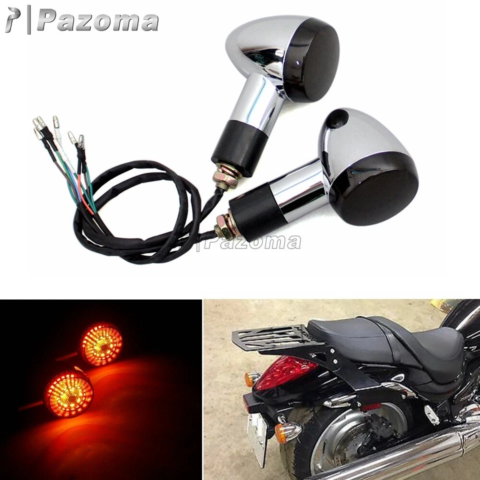 Luz de señal de giro trasera LED E-mark E4 con luz de freno roja para Suzuki M109R VRZ1800 Foto 2 de 4