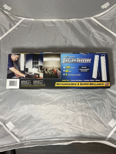 Light Bar 60 LED Super Bright Rechargeable Auto Light Sensor 720 Lumen w/ Stand - Picture 2 of 4