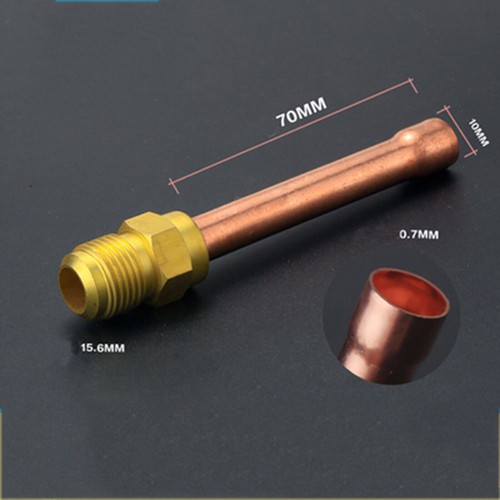 Pipe Joint Thickened Copper Welding Head Tube With Nut Part for Air Conditioner - Picture 14 of 22