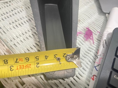 Jumbo Wide Black Door Wedge Stopper Rubber Floor Home 6.6"Lx2.5"H(2F) - Picture 4 of 8