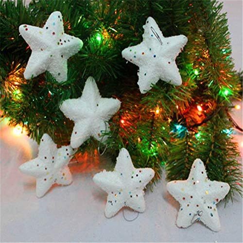 Star Xmas Hanging Suitable for Christmas Tree Wedding Party Festival 9pc - Picture 1 of 5