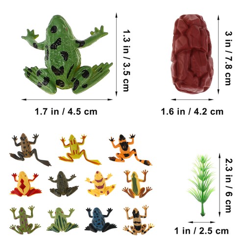 Simulation Frog Model Child Miniature Garden Statue Terrarium Figurines - Zdjęcie 5 z 11