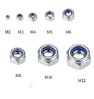 Selbstsichernde Sechskant Muttern Edelstahl M3,M6,M8,M10,M12,DIN 985 10St.