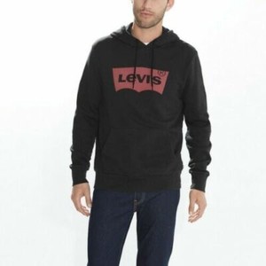 black and red levi hoodie