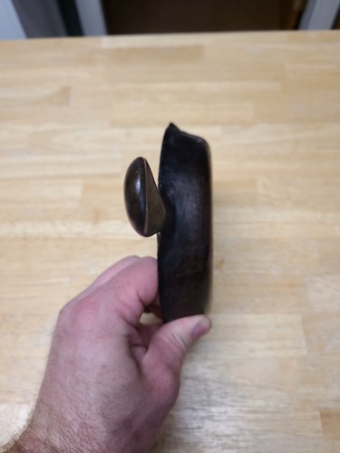 Schöne Vintage Griswold großes Logo komplett markiert #3 Gusseisen Pfanne 709 sitzt flach - Bild 6 von 8