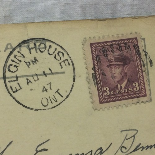 Vintage Postcard Elgin House Muskoka Lakes Canada 1947 Pe Co. - Picture 4 of 7