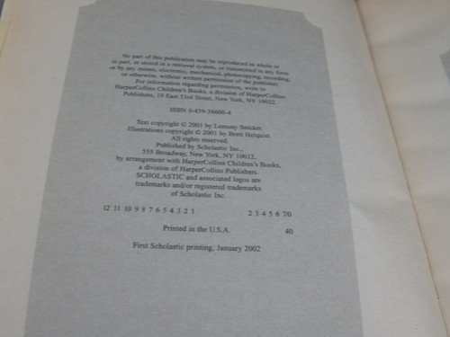 A Series of Unfortunate Events The Ersatz Elevator by Lemony Snicket 1st PB Book - Picture 6 of 7