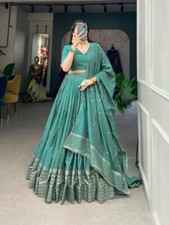 New Launching Pure Chanderi Lehenga Choli With Dupatta For Wedding