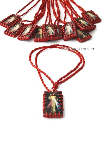 12 Jesus De La Misericordia Escapulario Recuerdos Scapular Favors Religious - Picture 4 of 4